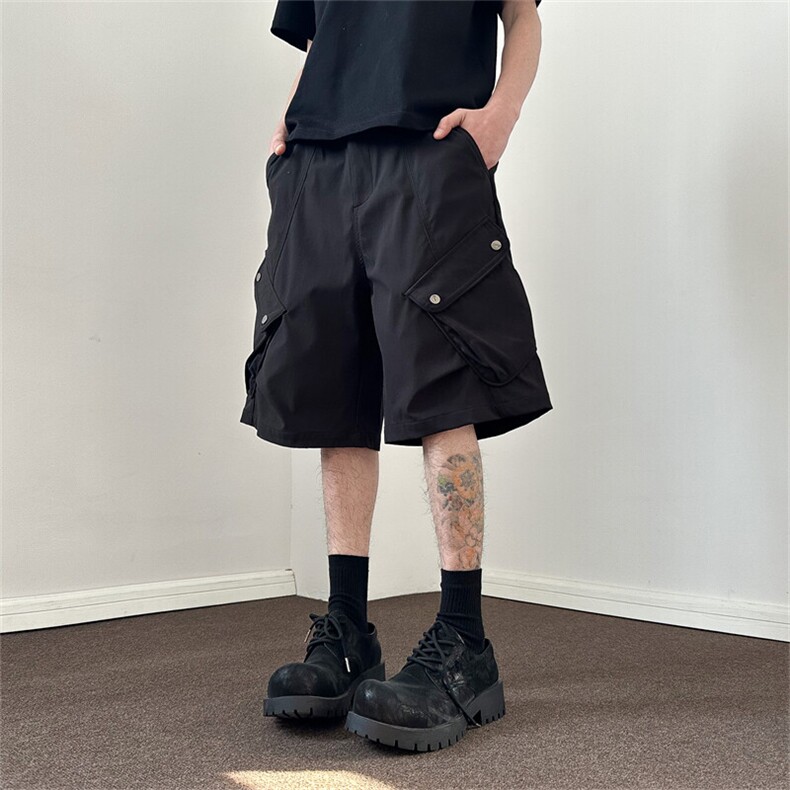 903-WK48-特P55S-3XL【卡其色灰色黑色】工装短裤！1,男装休闲裤,星座903