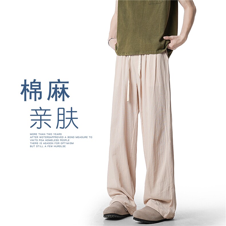 A408-K20021-P48-X69-M-3XL 面料成分：（亚麻绉） 80%棉20%粘胶图片