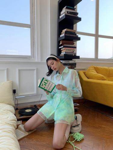 2021/夏季新品防晒套装，女装职业装，blue face