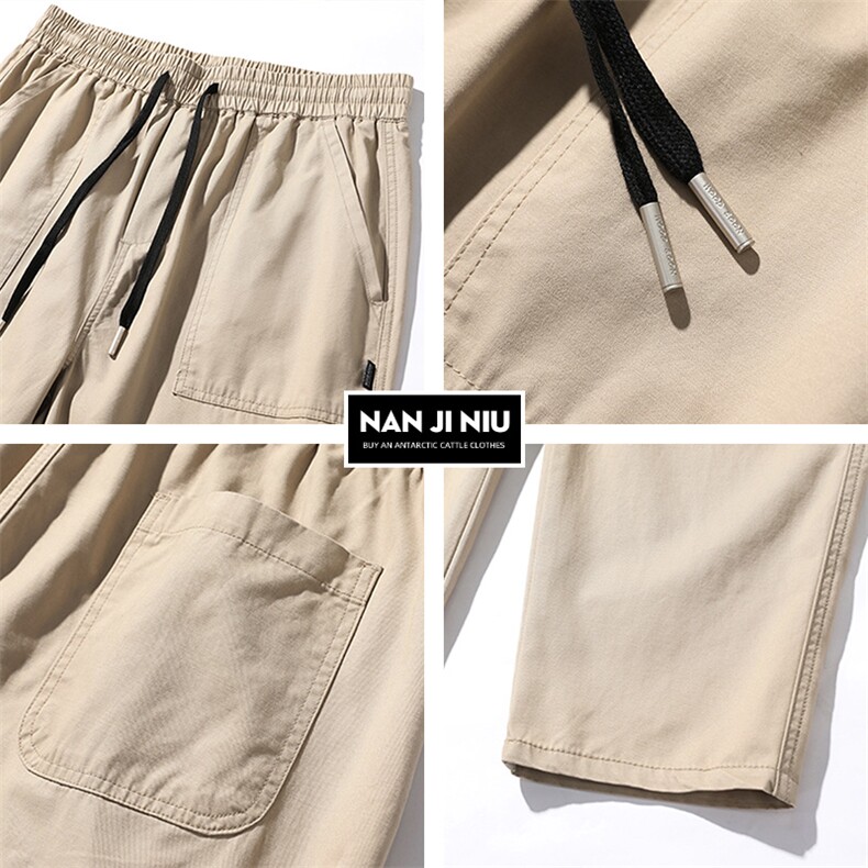 日系纯棉工装裤男夏季薄款休闲裤九分裤长裤217-2-HK23849-P48,男装工装外套,星座217-2