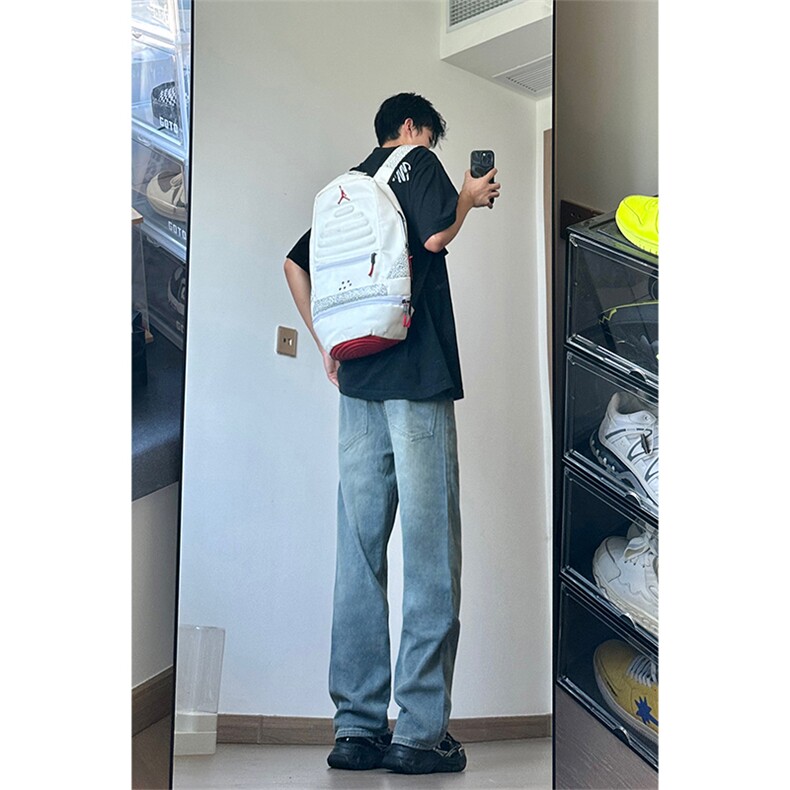 A178秋冬季星空纹牛仔裤男直筒宽松9306P55限价75,男装牛仔裤,电商A178