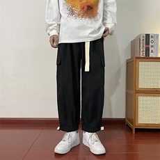 美式潮牌工装裤男士春秋季高级感痞帅宽松秋装运动男款休闲长裤子，男装休闲裤，四季星座218-1