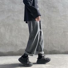 牛仔裤男直筒宽松潮牌休闲韩版潮流百搭阔腿男生长裤子厚k890-p35图片