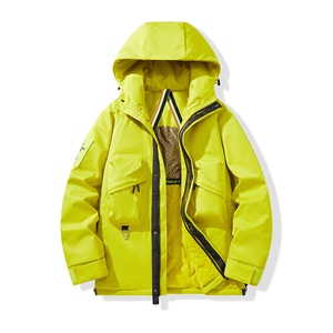 冬季户外冲锋加厚石墨烯棉衣高阶机能三防连帽登山棉服2353R-P88图片
