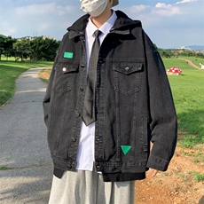 春季新款美式男外套假两件牛仔夹克B60P68，男装夹克，星座1116-2
