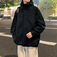 春季新款机能风冲锋衣连帽外套宽松休闲百搭防风夹克JK2365-P75，男装夹克，电商A128