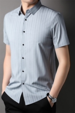 XLAL-T6652男士2023年夏季新款百搭衬衫男短袖商务休闲衬衣男P67，男装衬衫，电商B360