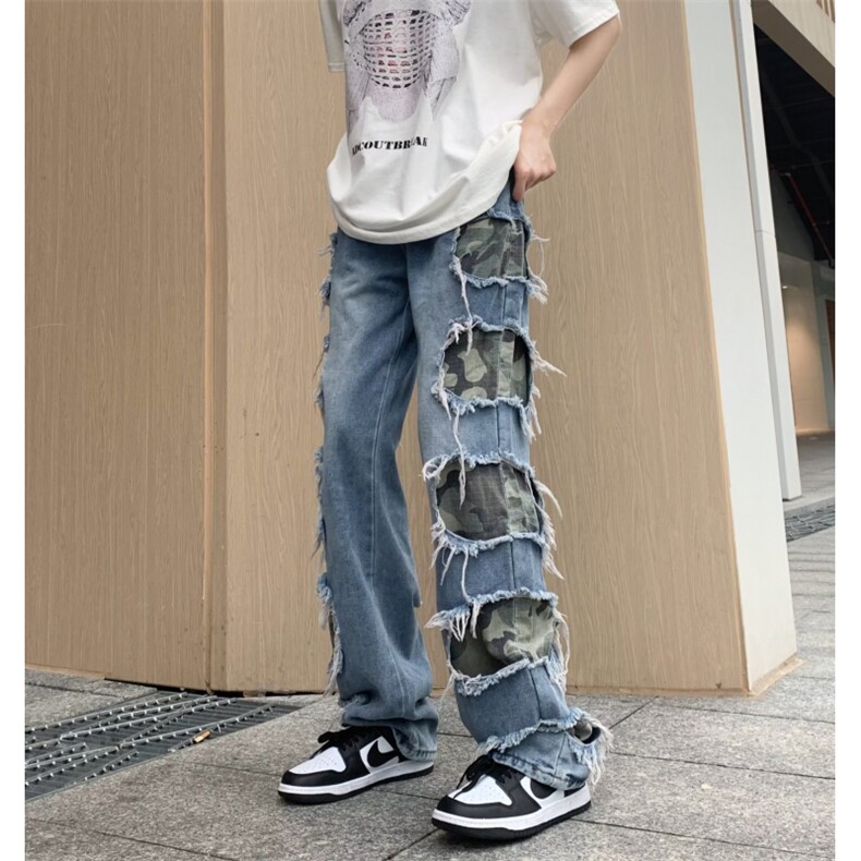 美式牛仔裤男款秋季长裤潮 NB55 P68图片