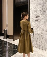 秋季连衣裙，女装连衣裙，美巾涵