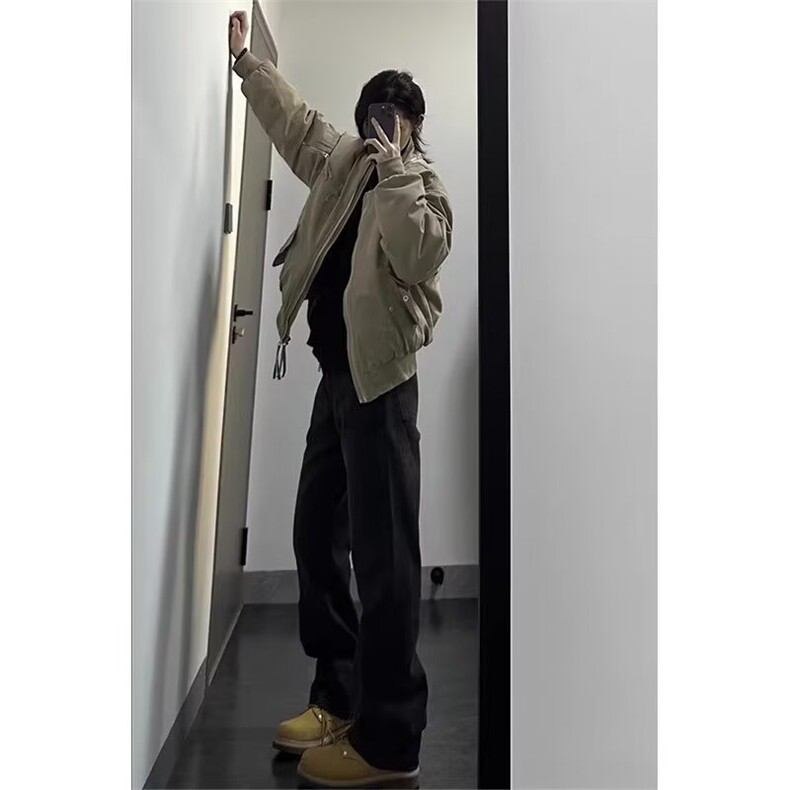 春秋季新款潮牌痞帅高端外套棒球服男女时尚简约百搭工装夹克,男装夹克,星座506A