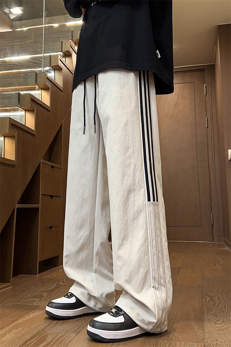 2024秋季新款内景大码美式弹力织带直筒裤M-5XHK24785-P50,男装休闲裤,电商A022