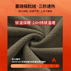 秋冬加厚厚棉T开衫夹克外套男冬摇粒绒棉衣抓绒衣冲锋衣保暖内胆，男装棉衣，星座1210-1