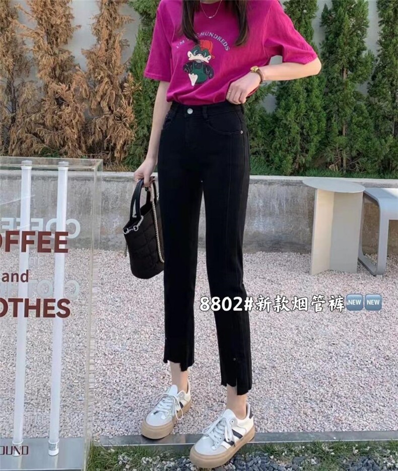 2022主推款弹力显瘦百搭烟管裤，其它，简 影