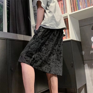 冰丝短裤男夏季薄款透气凉感五分裤美式高街篮球裤直筒宽松运动裤图片