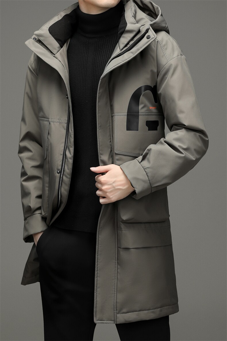 新款2023冬季中年男士白鸭绒连帽羽绒服爸爸冬装外套TLM8998-P340,男装羽绒服,电商B212（原钱塘6029）