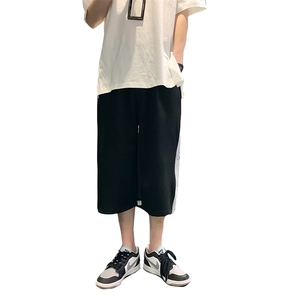 2023夏装新款 休闲薄款拉链反光小熊七分裤B221-LK21128-P45 限58图片