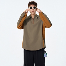 秋季现货宽松衬衫领套头卫衣男DSA157B-W6751-特P38，男装卫衣，电商A157B
