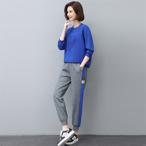 时尚休闲舒适卫衣套装女宽松显瘦运动服两件套图片