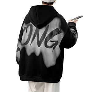 7XL-M2023春季新款港风长袖连帽卫衣外套男加肥加大码上衣控价88,男装卫衣,钱塘717(原712)