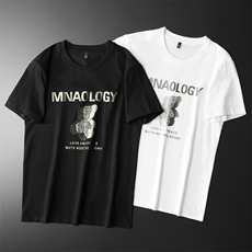 新款时尚高端精品欧货夏季男T恤短袖潮流抖音A227B-A-731-P48，男装T恤，电商A227B（原钱塘4066-1）