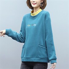 2021春季新款简约宽松休闲时尚卫衣，女装卫衣/绒衫，丽影随形