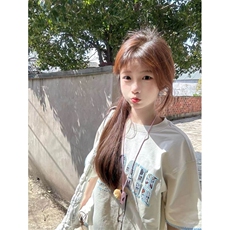 纯棉刺绣T恤短袖潮牌男女帅气宽松BT005-P34，男装T恤，星座412-1