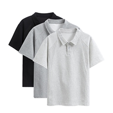 夏季新款港风日系轻熟风正肩POLO领短袖T恤男XZ213-TX18-P35控58，男装T恤，星座213