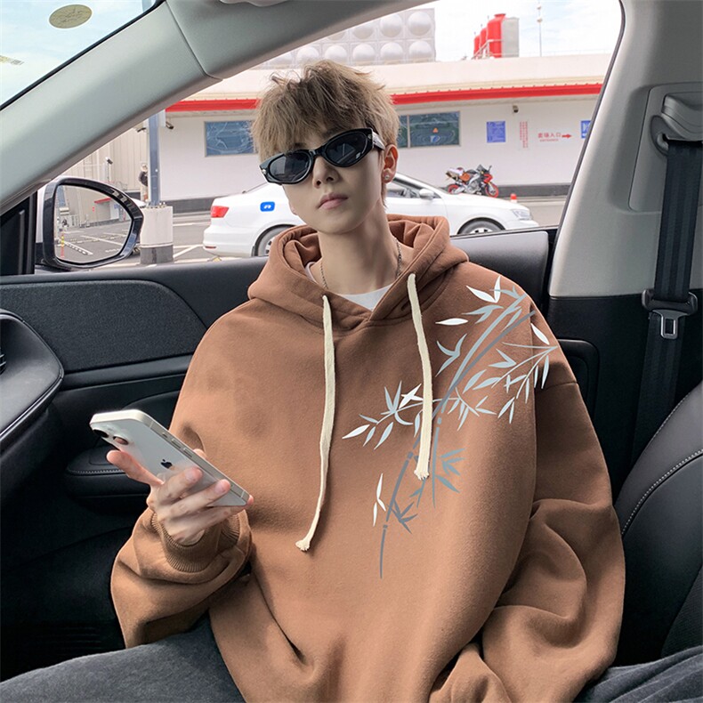 8XL连帽卫衣男大码胖子帽衫大号运动服WY2393-P35加绒款-P40,男装卫衣,电商A040