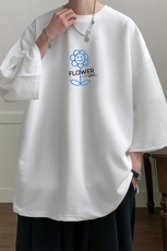 春夏季七分袖t恤男大码五分袖男短袖中袖Q11274-P30，男装T恤，电商A040