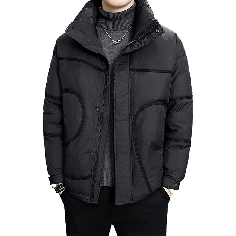 标90白鸭绒店主风高级感宽松休闲立领羽绒服外套M639-P320,男装羽绒服,电商A413