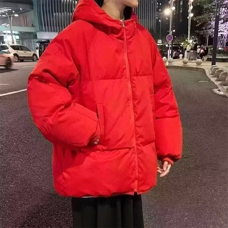 美式潮流保暖连帽棉服男女装上衣冬季新款面包服抗寒外套潮棉衣,男装棉衣,星座506A
