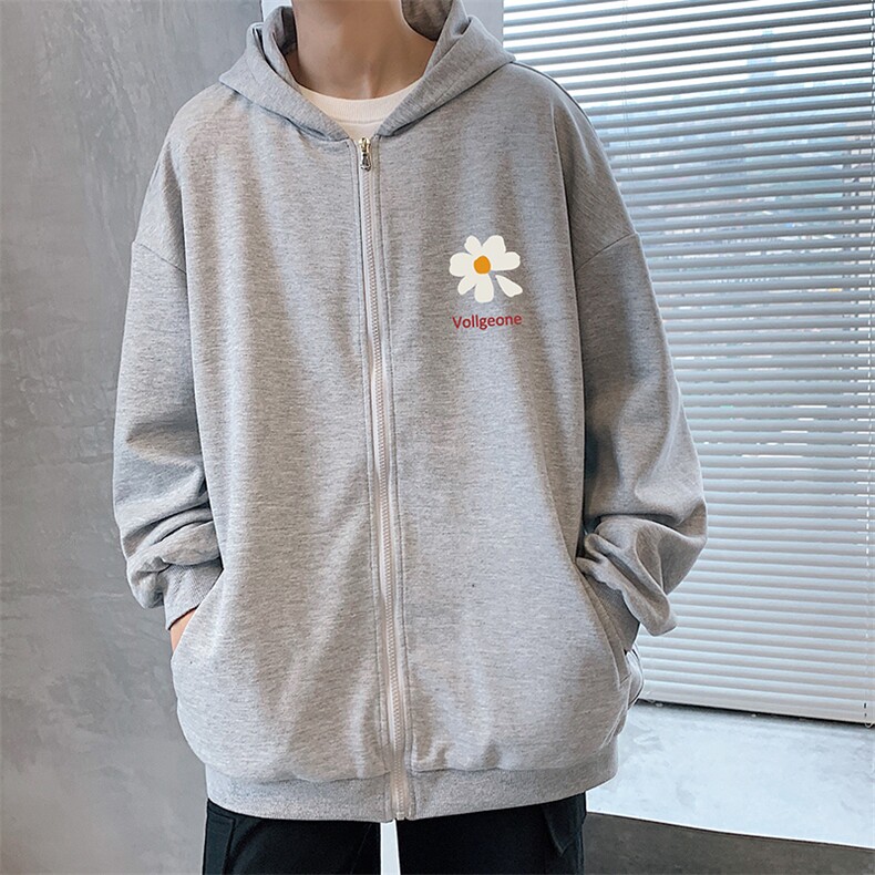 KS21059-P38加绒P43连帽开衫卫衣男运动外套大码班服,男装卫衣,电商A040