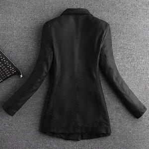 秋季洋气百搭女装皮夹克小西装皮衣时髦188 83P120 控165图片