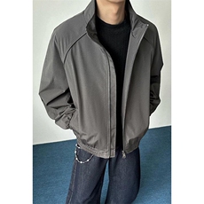高品质春装新款老钱风美式高街解构立领棒球服飞行夹克休闲外套潮，男装夹克，电商A443