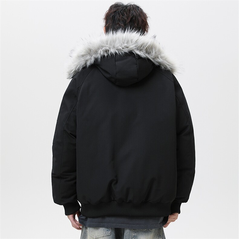 潮流宽松棉服高高街潮牌休闲棉衣A161-9987,男装棉衣,电商A161