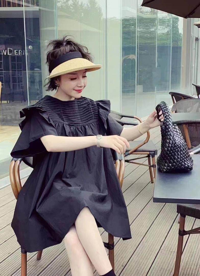 2022夏装新款连衣裙，女装连衣裙，藤川