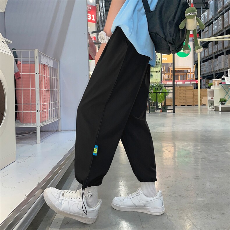 ！2023夏季潮流百搭冰丝男士休闲裤薄款束脚九分裤K2050P35，男装休闲裤，电商B220
