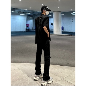 美式高街ins小众破洞牛仔裤货号K751P60图片