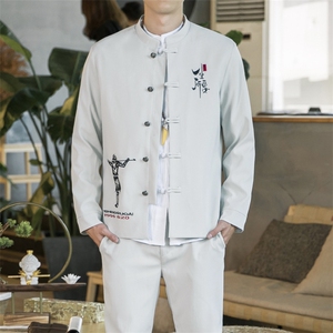 秋冬季风中山装秋装01套装男士唐装两件套A334-TZ704-P100图片
