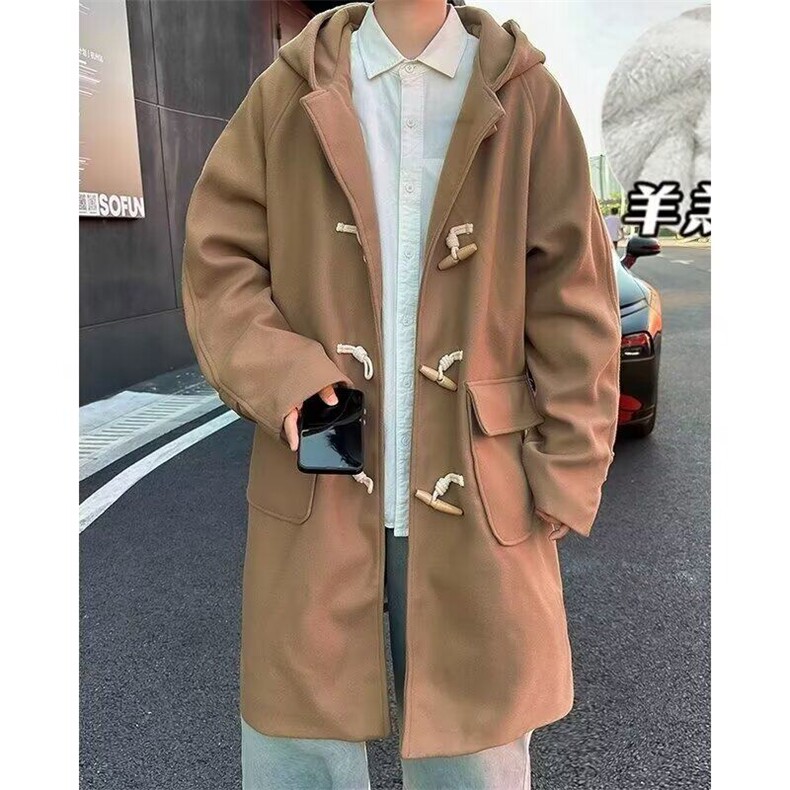 格子拼接翻领夹克男女宽松bf美式学院风工装外套 FY-61图片