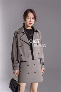 现货！风衣套装裙图片