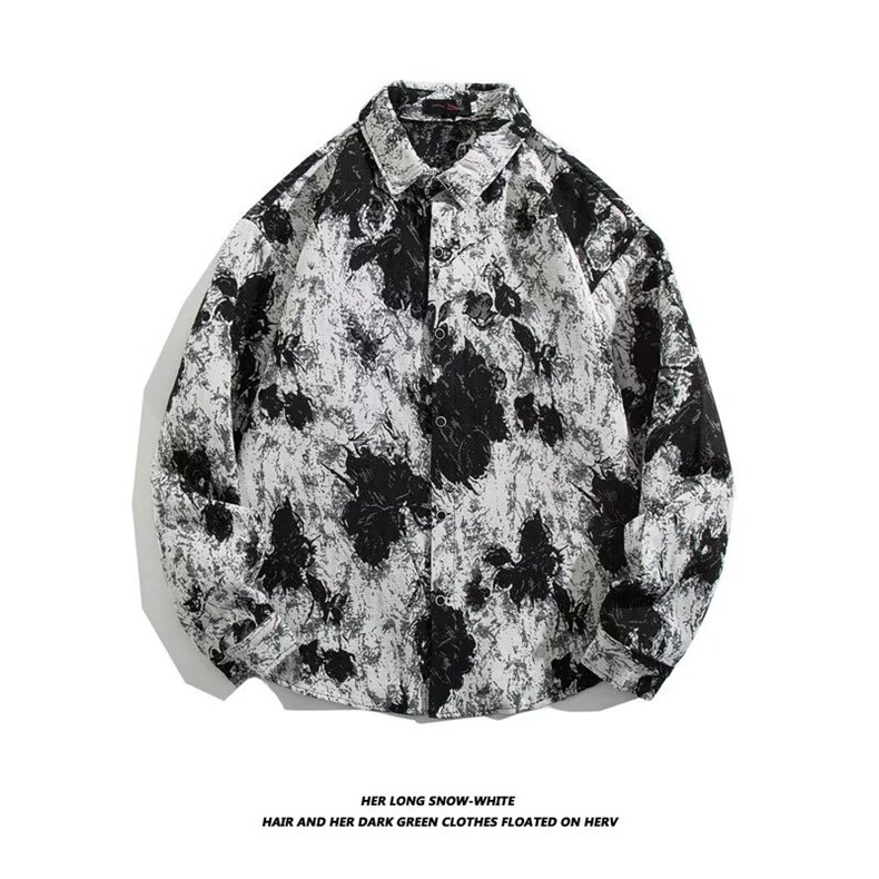 2025秋小香风外套宽松复古休闲民族风衬衫CS907，男装民族服装，星座1108