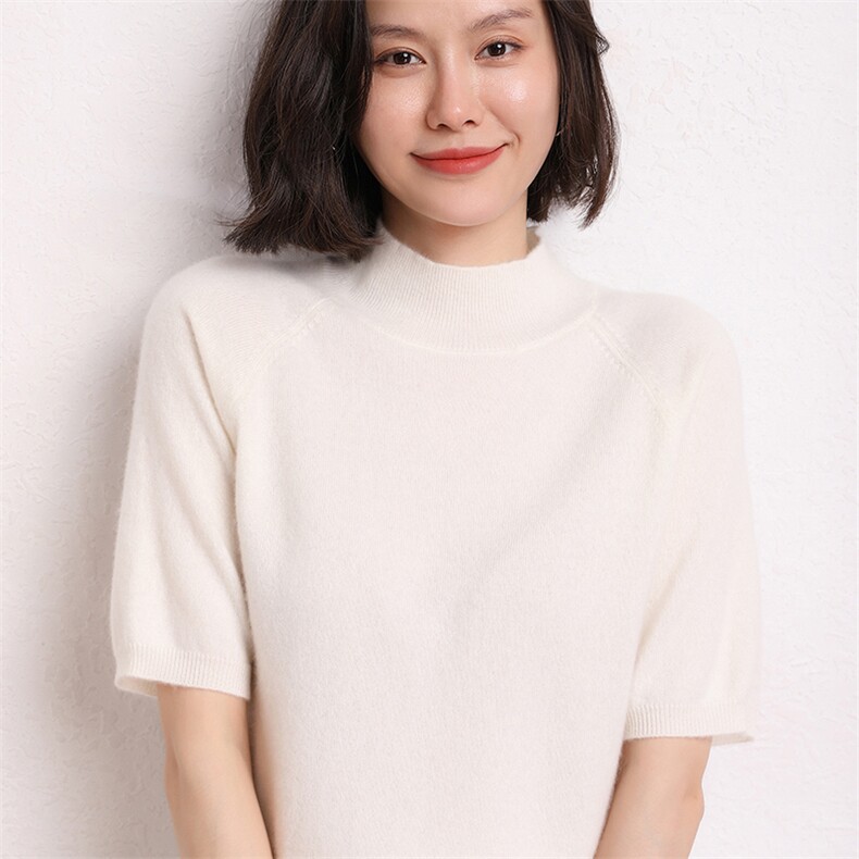 打底衫女显瘦柔软长袖针织衫秋冬新款毛衣，女装羊毛衫，五色羊羊绒