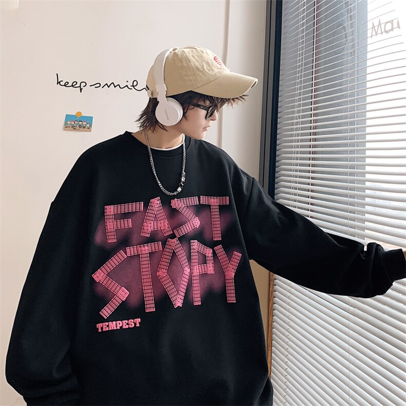 【新品】8810-P412026年春季新款圆领卫衣男休闲宽松百搭上衣,男装卫衣,星座1206-1（原A206-1）