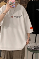 Q11244-P30NASA春夏季七分袖t恤男大码五分袖男短袖中袖，男装T恤，电商A040