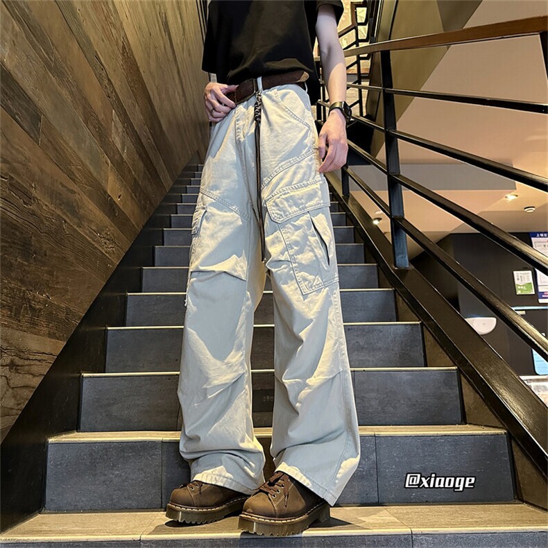XZ616春季重磅工装缉明线解构打褶休闲长裤T37101P75控108,男装休闲裤,星座512A（原616）