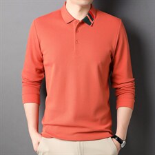 CE729钱塘2020-2中青年男士春秋薄款时尚休闲简约长袖T恤P55，男装T恤，钱塘207-2