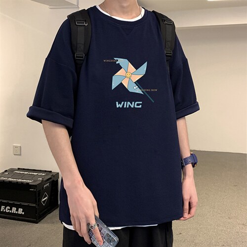 Q11112-P30春夏季七分袖t恤男大码五分袖男短袖中袖，男装T恤，电商A040