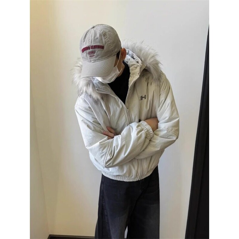 【有货】派克服棉服大毛领保暖加厚夹棉宽松棉衣外套MY555特P88,男装棉衣,星座908-1