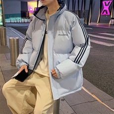 潮美式情侣棉服冬季宽松加厚男女款立领上衣M001-P75，男装棉衣，星座308B-2